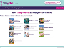 Tablet Screenshot of nhsjobs.com